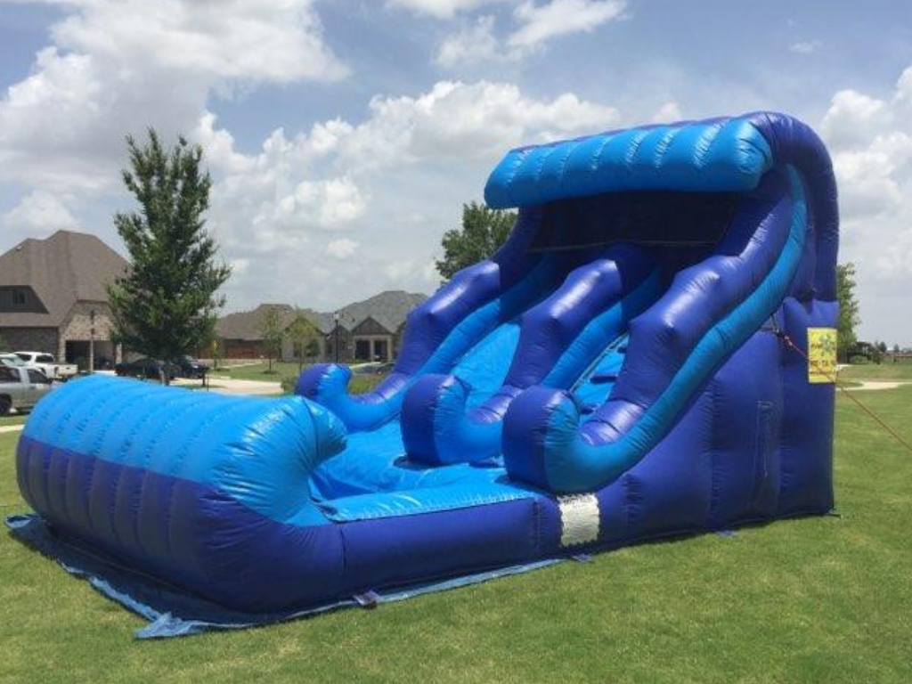 Blue Wave Water Slide Inflatable Rentals in North Dallas - Jump for Joy ...