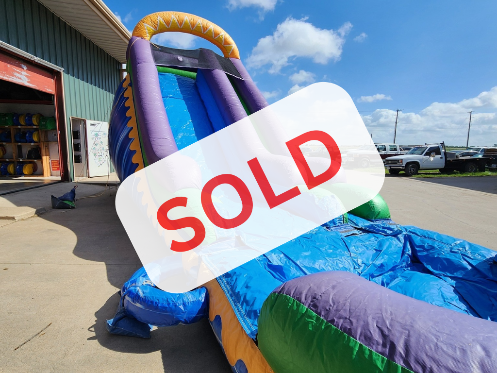 SOLD--Extra Large 18' Sunset Waterslide